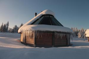 Levi Northern Lights Huts v zimě