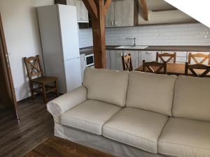 Kuchyň nebo kuchyňský kout v ubytování Apartmán Sulov