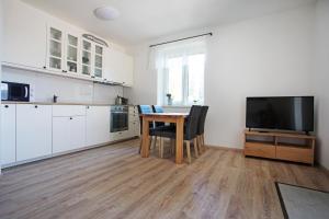Kuchyňa alebo kuchynka v ubytovaní Apartmány Lipno 510