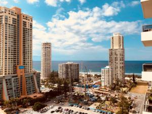 En generel havudsigt eller havudsigten taget fra lejlighedshotellet