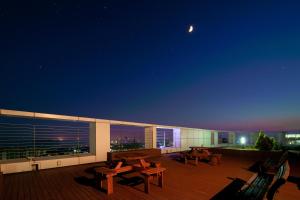 Balkón nebo terasa v ubytování Eastern Hotel Jeju