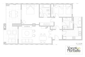 Plan piętra w obiekcie VACATION MARBELLA I Brand New Terrazas de Banús Apt, 24-7 Security, a minute from the Marina, The Sea and Luxury Shopping