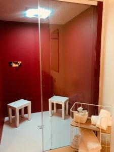 
Ein Badezimmer in der Unterkunft Hotel Verdi
