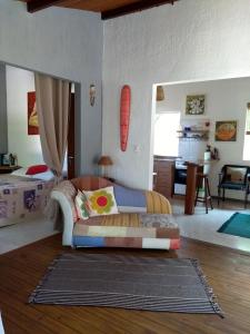 Postel nebo postele na pokoji v ubytování Chalé "Oasis" + 11 fotografií