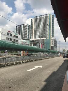 a highway with tall buildings in a city at Heart of Bandar Baru Bangi (2) in Bangi