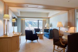 Posezení v ubytování Hotel Okura Kobe