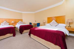 Tempat tidur dalam kamar di Dingle Bay Hotel