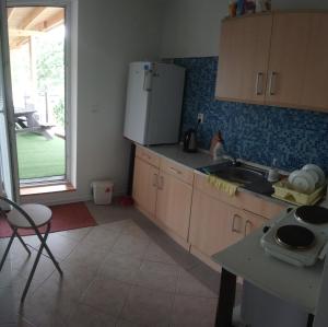 Kuchyňa alebo kuchynka v ubytovaní Lucky apartmán + 5 fotografií