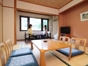TV tai viihdekeskus majoituspaikassa Kyukamura Myoko