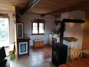 Kuchyň nebo kuchyňský kout v ubytování Ferienhaus FRIEDLHOF