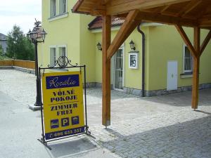 Certifikát, hodnocení, plakát nebo jiný dokument vystavený v ubytování Penzion Rozalie