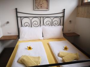 Кровать или кровати в номере Peterlan Hof