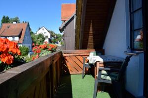Balkón nebo terasa v ubytování Apartmenthaus - Haus am Schultal,