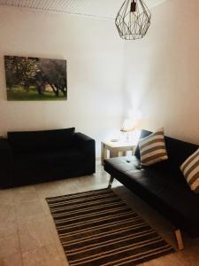 A seating area at Anastasios Olive Garden Apartments