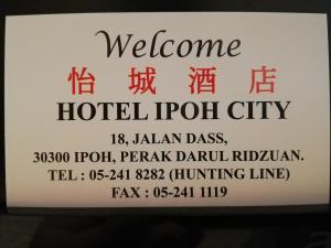 Certifikát, hodnocení, plakát nebo jiný dokument vystavený v ubytování Hotel Ipoh City