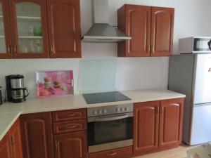 Una cocina o cocineta en Ferienwohnung Meeresbrise
