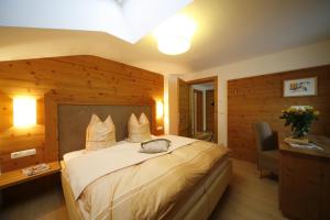 Łóżko lub łóżka w pokoju w obiekcie Apartment Haus Schatz
