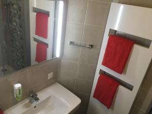 Koupelna v ubytování Hotel Alt Annaberg