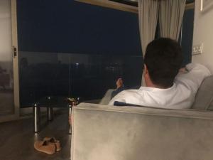 TV a/nebo společenská místnost v ubytování Exclusive Malaga Skyline