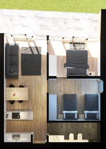 A kitchen or kitchenette at Residence Moritz