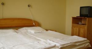 Postel nebo postele na pokoji v ubytování Thermál Apartmanház