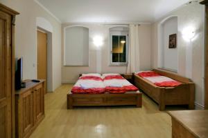 Posteľ alebo postele v izbe v ubytovaní Resort Abertham - apartment Vanessa
