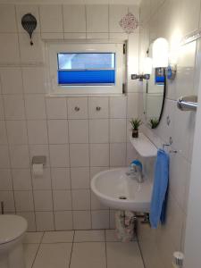 Koupelna v ubytování Ferienwohnung"Zur Birke"
