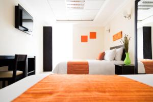 Säng eller sängar i ett rum på Inn Express Hotel Tula