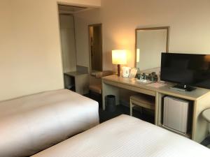 TV a/nebo společenská místnost v ubytování Chisun Hotel Kamata