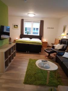 Postel nebo postele na pokoji v ubytování Landhaus Westerloy