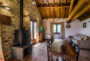 A seating area at Borda Fuertes