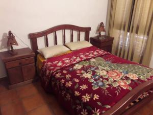 La Aldea del Puente tesisinde bir odada yatak veya yataklar