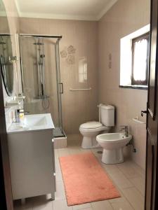 アルコバサにあるCountryside House w/ viewのバスルーム(トイレ、シャワー、シンク付)