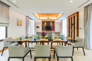 Χώρος καθιστικού στο Villa Palavee (B1)