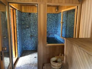 Koupelna v ubytování Pawlonia Villa Kvareli