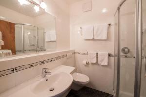 Koupelna v ubytování Hotel Greifenstein