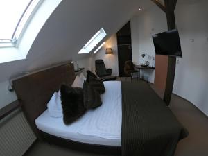 Ліжко або ліжка в номері Hotel Landgasthaus Schäferhof
