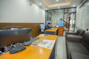 Een zitgedeelte bij Greatwall International Hotel