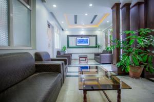Een zitgedeelte bij Greatwall International Hotel