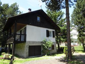an external view of the house at Chalet L'Ecureuil in Bolquere Pyrenees 2000