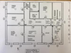 Plan piętra w obiekcie Ferienhaus Karoline