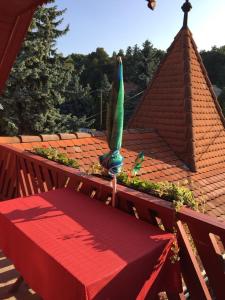 Balkón nebo terasa v ubytování MG Apartman