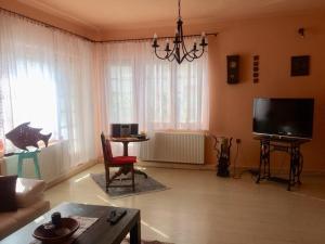 TV a/nebo společenská místnost v ubytování MG Apartman