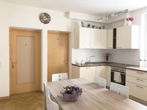 A kitchen or kitchenette at Rosengarten Apartments