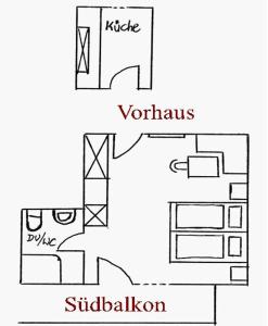 Grunnteikning Ferienwohnung Hierzegger