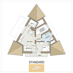 Půdorys ubytování Vila Anna Wellness