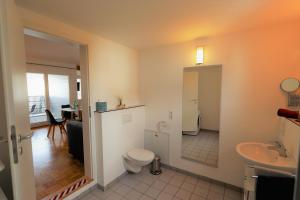 Kylpyhuone majoituspaikassa Inselappartement Reichenau