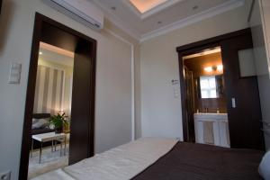 Posteľ alebo postele v izbe v ubytovaní Elisabeth Bridge Apartmans