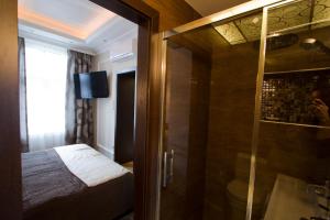 Posteľ alebo postele v izbe v ubytovaní Elisabeth Bridge Apartmans