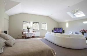 TV a/nebo společenská místnost v ubytování Gibbston House Boutique B&B